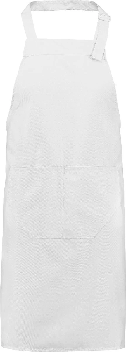 Benza Professioneel Schort Keukenschort 75 X 85 Cm - Wit 1 Benza Professioneel Schort Keukenschort 75 X 85 Cm - Wit