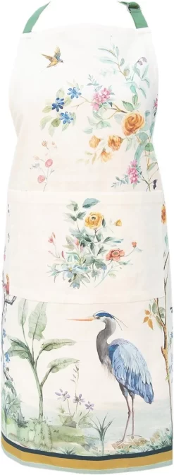 Clayre & Eef Keukenschort 70x85 Cm Beige Katoen Tropisch Motief BBQ Schort Cadeau Voor Haar Kookschort 9 Clayre & Eef Keukenschort 70x85 Cm Beige Katoen Tropisch Motief BBQ Schort Cadeau Voor Haar Kookschort -Thuis-BBQ 441x1200