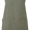 Premier® Keukenschort PR144 / Apron Moss Groen Oxford Katoen / Restaurant Schort / Horeca Kleding