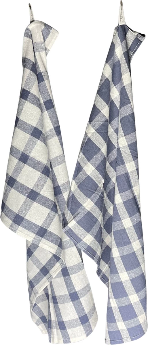 Theedoekenset Pisa - Glazendoeken - 70x50 - Set Van 2 - Geblokt - Gestreept - 100% Katoen - Glazendoeken 1 Theedoekenset Pisa - Glazendoeken - 70x50 - Set Van 2 - Geblokt - Gestreept - 100% Katoen - Glazendoeken