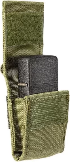 Zippo Tactical Molle Pouch / Hoes En Black Crackle Benzine Aansteker Geschenk Set OD Green -Thuis-BBQ 521x1200