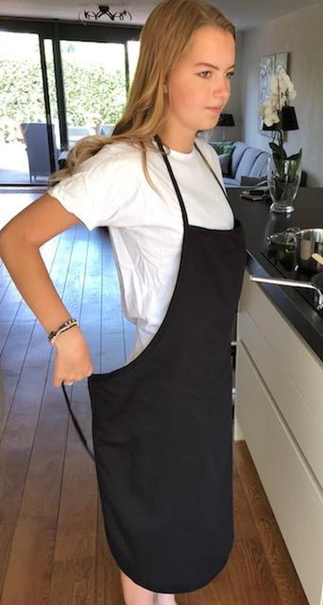 Treb Horecalinnen Schorten Halterschorten 4 Stuks Zwart - Treb Workwear 4 Treb Horecalinnen Schorten Halterschorten 4 Stuks Zwart - Treb Workwear - Afbeelding 4