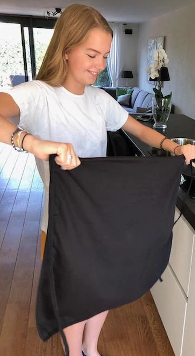 Treb Horecalinnen Schorten Halterschorten 4 Stuks Zwart - Treb Workwear 3 Treb Horecalinnen Schorten Halterschorten 4 Stuks Zwart - Treb Workwear - Afbeelding 3