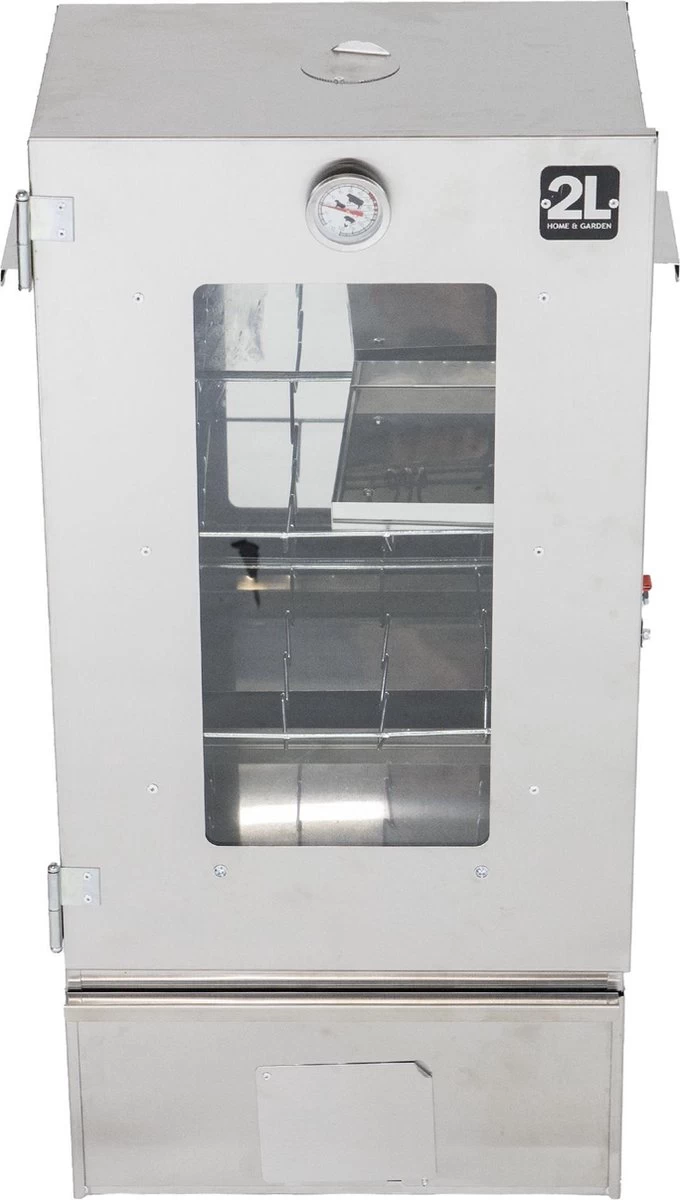 2-L Home & Garden XL Rookoven - RVS - 80x40x28 Cm - 3 Etages 9 2-L Home & Garden XL Rookoven - RVS - 80x40x28 Cm - 3 Etages - Afbeelding 9