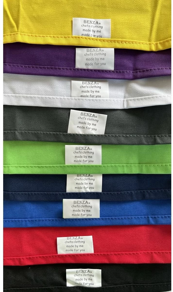 Benza Professioneel Schort Keukenschort 75 X 85 Cm - Wit 2 Benza Professioneel Schort Keukenschort 75 X 85 Cm - Wit - Afbeelding 2