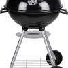 BBQ Collection Houtskoolbarbecue - Kogelbarbecue 45 X 60 Centimeter - Ronde Barbecue - Barbecue Op Wielen - Zwart - Metaal