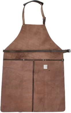 Old West BBQ Schort Barbecue Schort Leer - Bruin 23 Old West BBQ Schort Barbecue Schort Leer - Bruin -Thuis-BBQ 751x1200 1