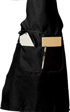 Serveerschort Lang - Zwart - 8 Stuks - Textiel - 3 Opbergvakken - Professioneel Horecaschort - Heupschort - Kort Kookschort - Keukenschort - Sloof 8 Serveerschort Lang - Zwart - 8 Stuks - Textiel - 3 Opbergvakken - Professioneel Horecaschort - Heupschort - Kort Kookschort - Keukenschort - Sloof -Thuis-BBQ 756x1200