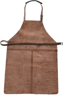 Old West BBQ Schort Barbecue Schort Leer - Cognac Bruin 14 Old West BBQ Schort Barbecue Schort Leer - Cognac Bruin -Thuis-BBQ 799x1200 5