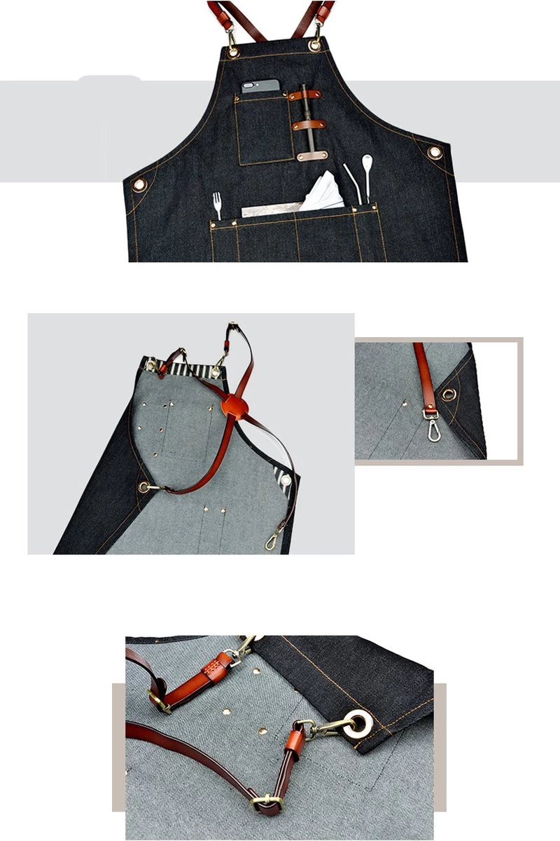 Schort - Denim - Zwart - Stoer - Dames - Heren - Spijkerstof - Sloof - Keuken Schort - Jeans - Kappers Schort - Koken - Bediening - Horeca - Bedrijfskleding - Hobby - Denim Schort - Hip - CADEAU TIP 4 Schort - Denim - Zwart - Stoer - Dames - Heren - Spijkerstof - Sloof - Keuken Schort - Jeans - Kappers Schort - Koken - Bediening - Horeca - Bedrijfskleding - Hobby - Denim Schort - Hip - CADEAU TIP - Afbeelding 4