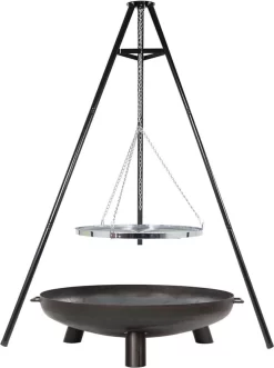 BBGRILL Driepoot Barbecue Zwart 172 Cm BBQ TRIPOD -Thuis-BBQ 895x1200