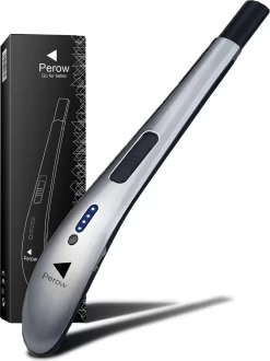 Oplaadbare Lange Elektrische Aansteker - Zilver - Duurzame Plasma Aansteker - Inclusief Cadeauverpakking - BBQ - Kaarsen