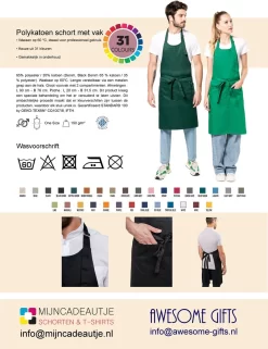 KARIBAN Mijncadeautje Schort "MasterChef" - Onbedrukt - Keuken- En Barbecueschort - Blanco - Geel - 76 X 90 Cm 5 KARIBAN Mijncadeautje Schort "MasterChef" - Onbedrukt - Keuken- En Barbecueschort - Blanco - Geel - 76 X 90 Cm -Thuis-BBQ 923x1200 3