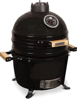Patton Kamado 15" - Keramisch - Tafel Model - Premium Black - Medium - Zwart -Thuis-BBQ 930x1200