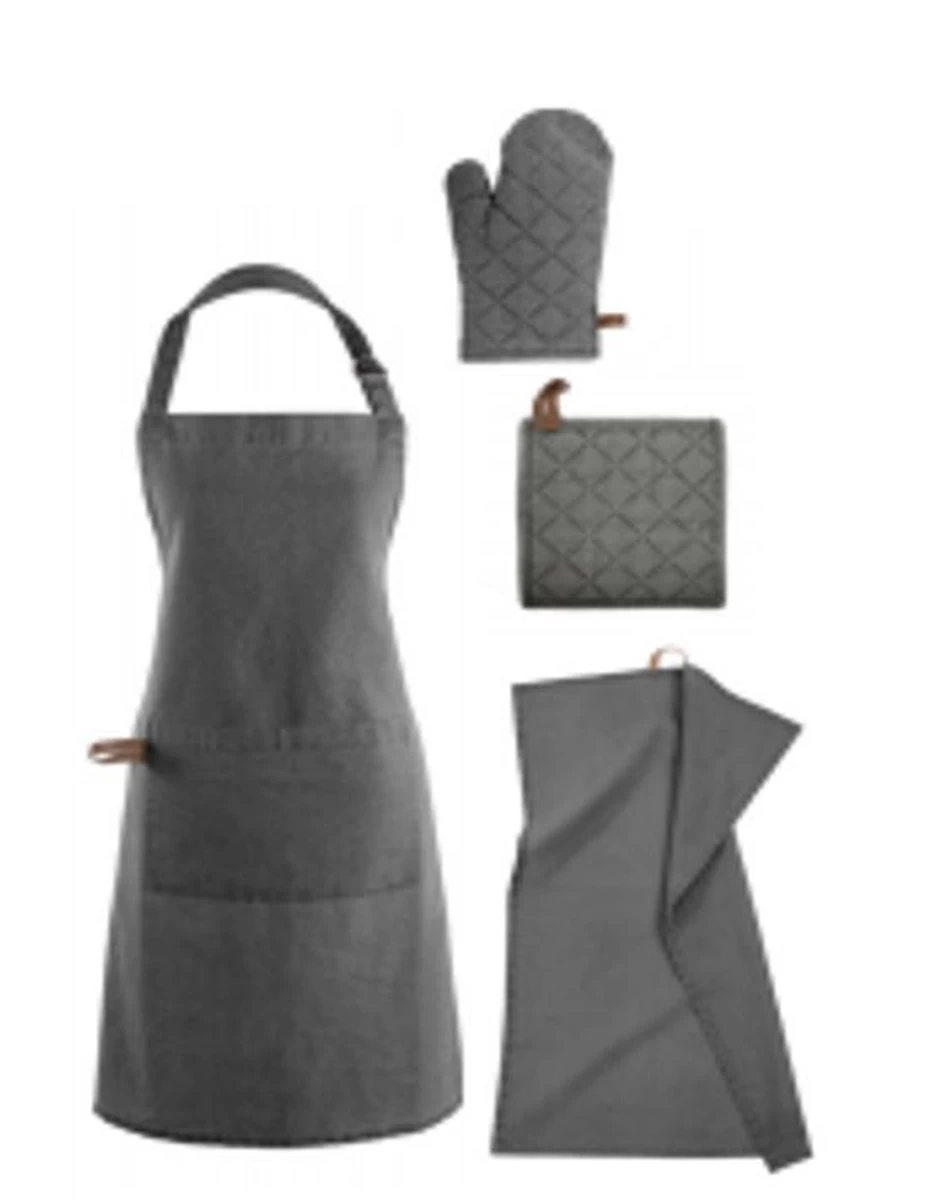 Merkloos Tiseco Myrna Pannenlappen – Katoen – Set 2 Stuks - 20x20CM – Antraciet 4 Merkloos Tiseco Myrna Pannenlappen – Katoen – Set 2 Stuks - 20x20CM – Antraciet - Afbeelding 4