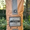 Houtskool "iQ Grills IMPERIAL Best Charcoal" Birch/Oak 10kg, Restaurant Quality - Grote Brokken - Lange Brandduur