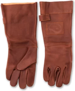 BBQ Leren Handschoenen Licht Bruin | Lederen Ovenwanten | BBQ & Oven Handschoenen | Oven Handschoenen – Extra Groot En Soepel Voor Betere Bescherming | Gevoerd -Thuis-BBQ 984x1200